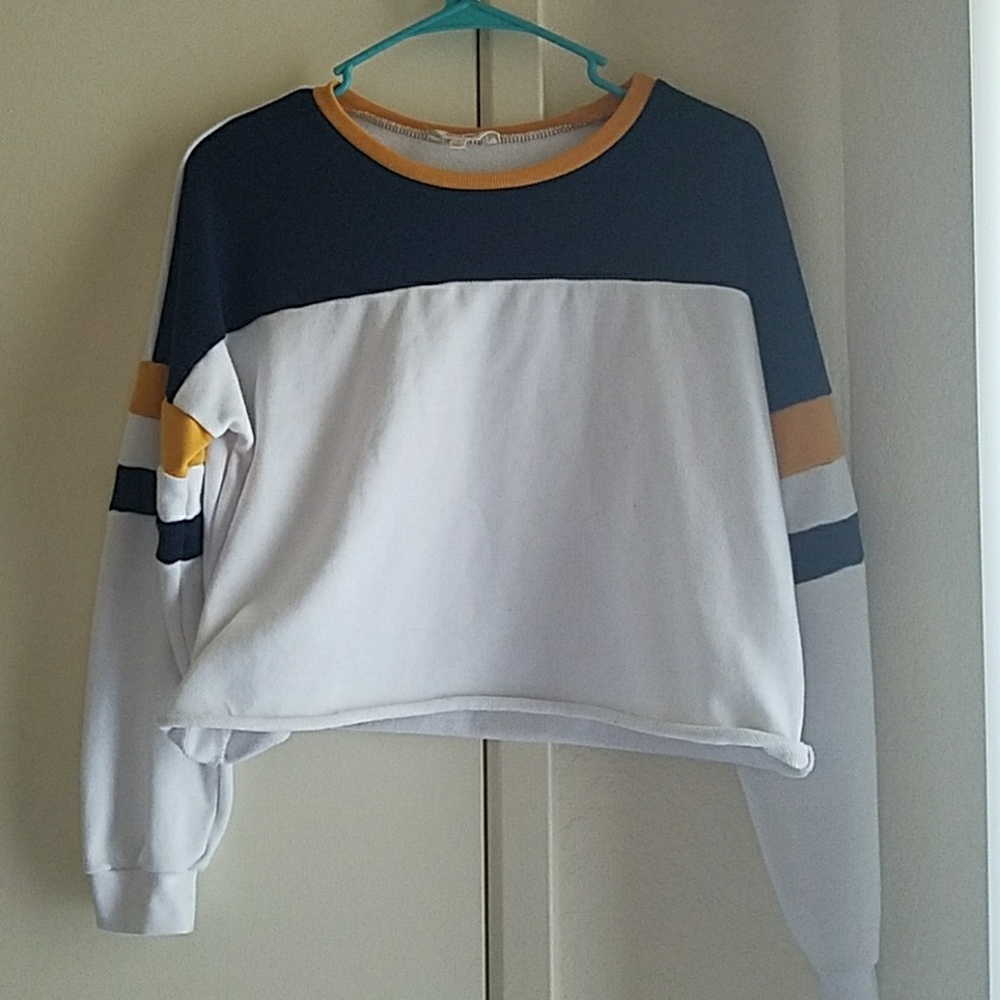 Varsity Long Sleeve Crop Top